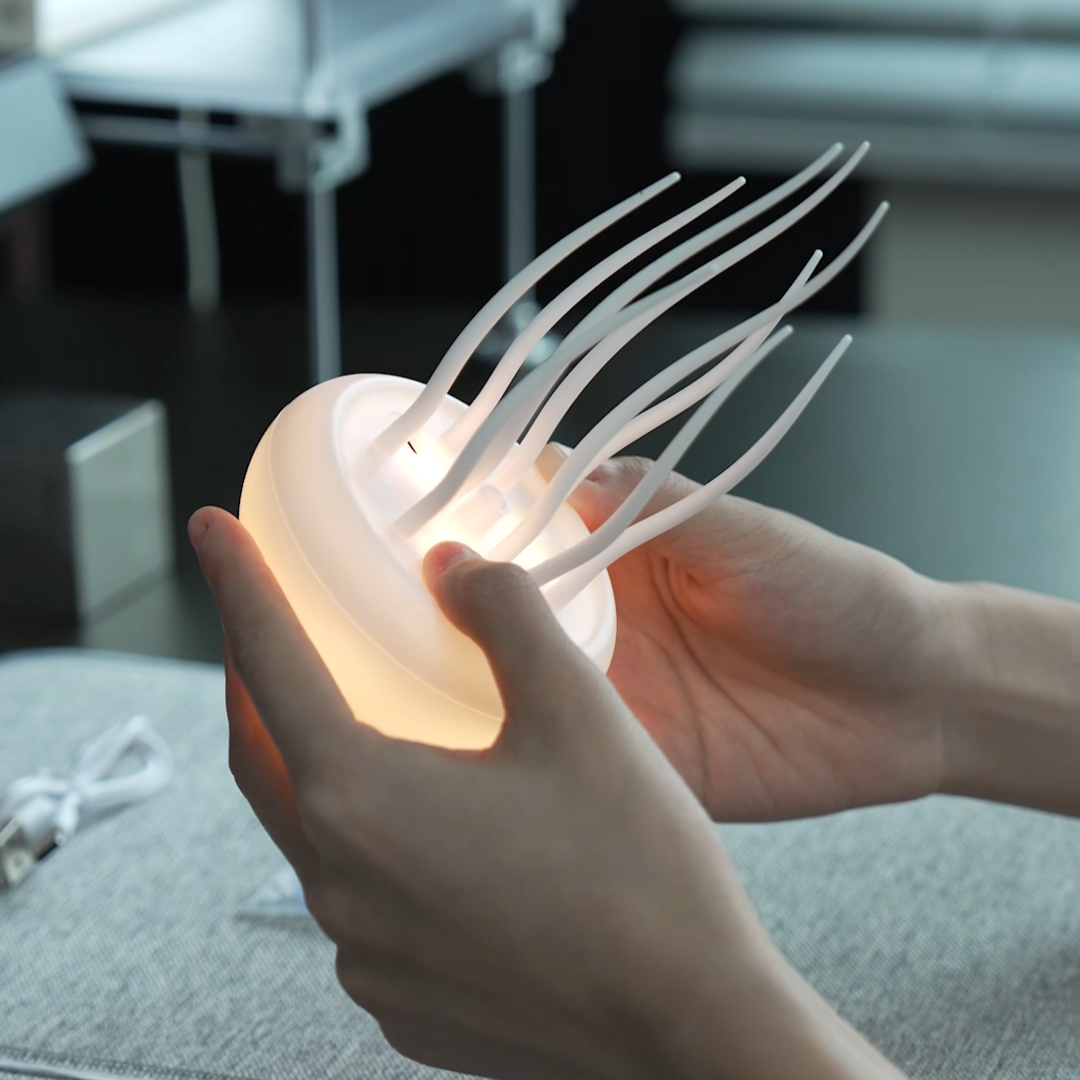 Lámpara de ambiente de medusas