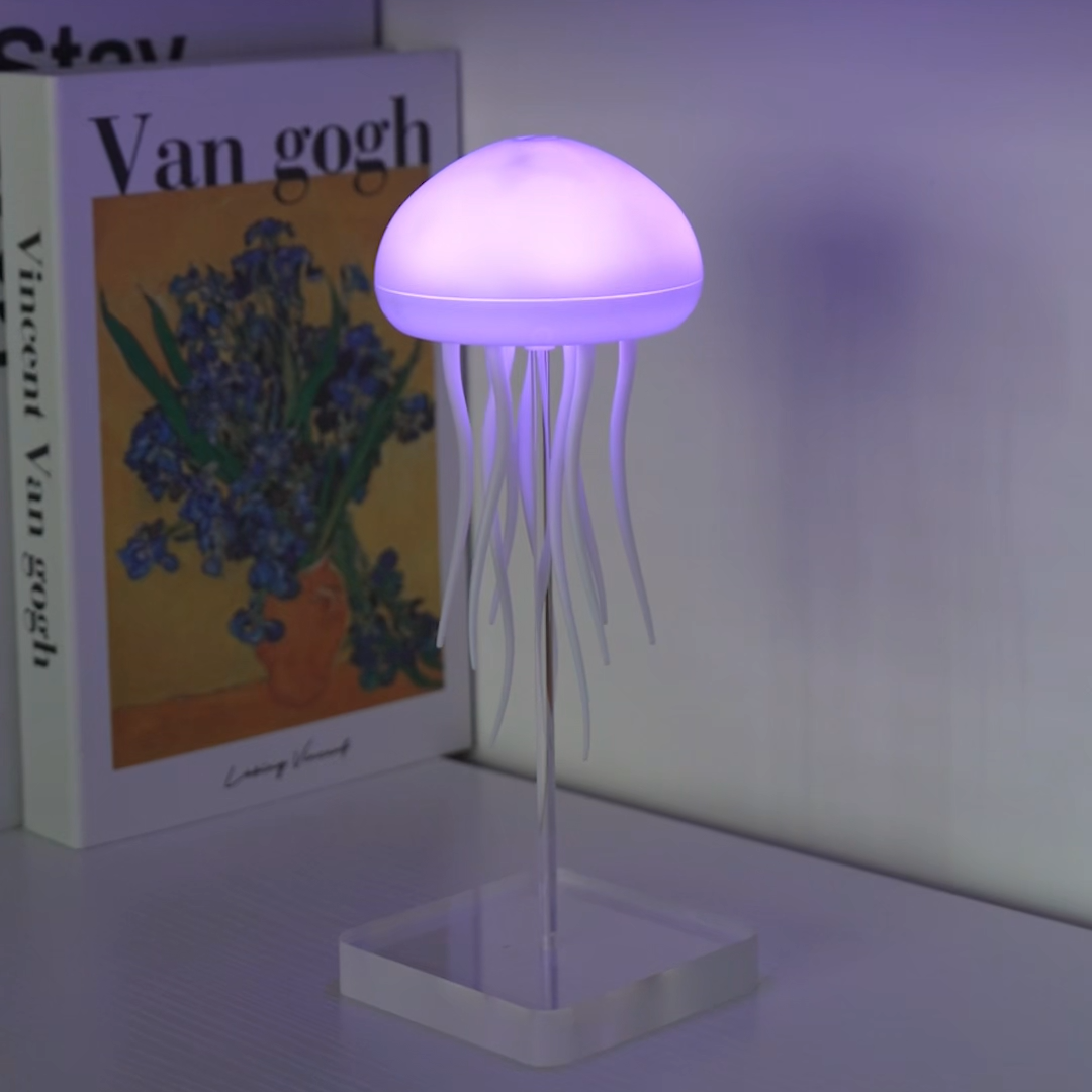 Lámpara de ambiente de medusas